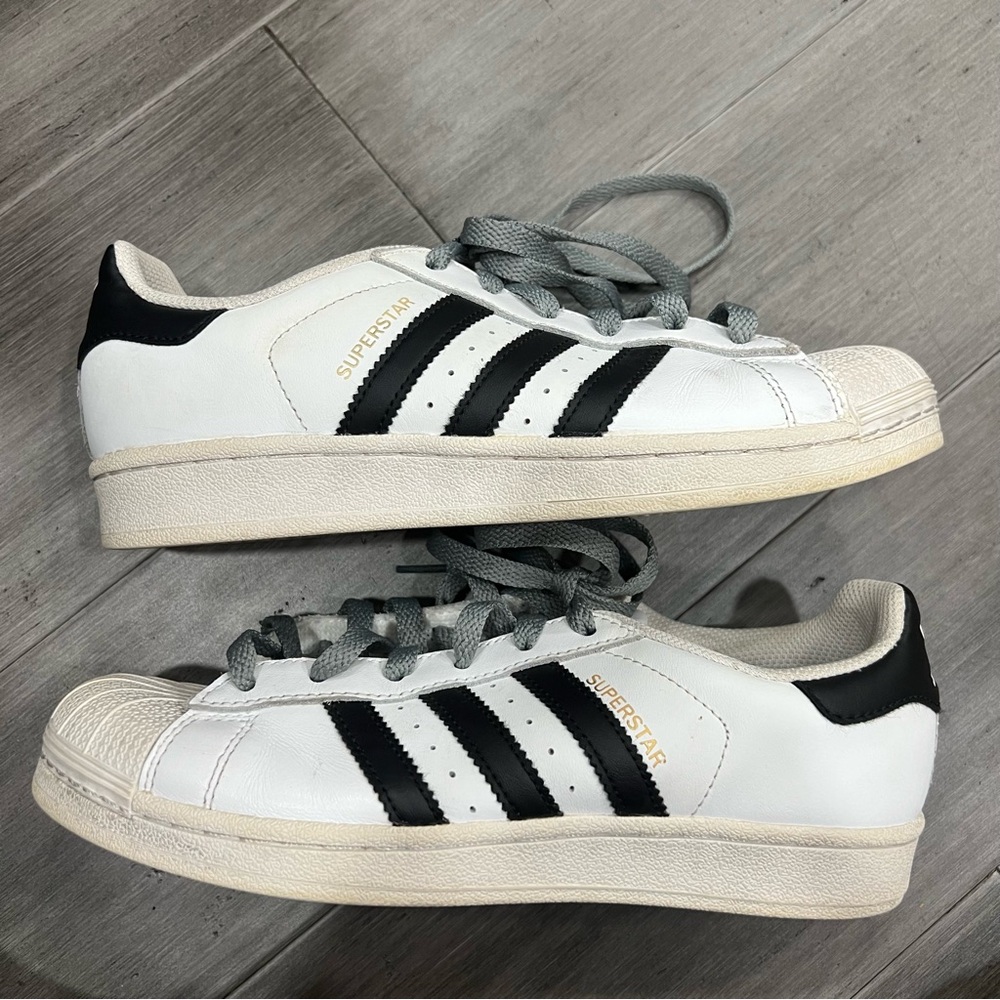 Adidas Superstar White and Black‎ Sneakers